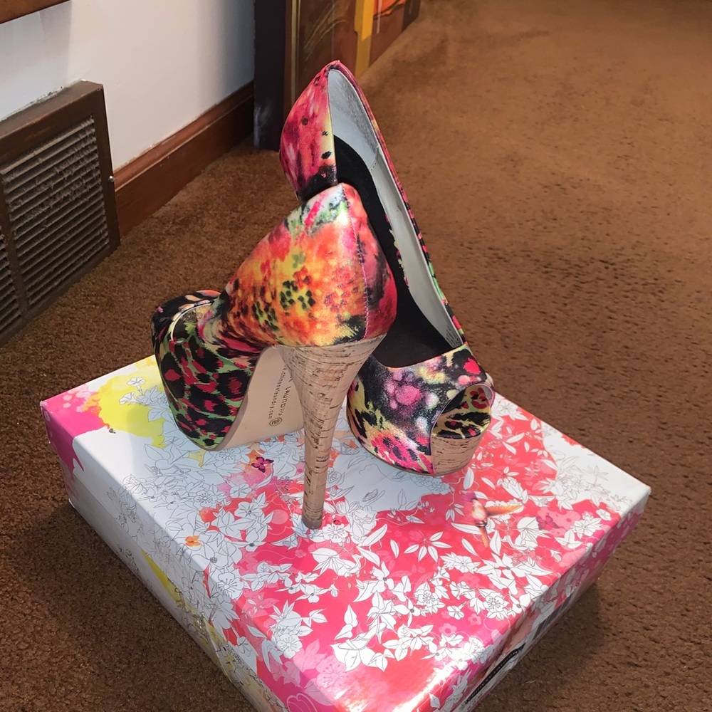 Colorful Platform Heels